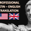 I will translate for you latin and ancient greek texts in english