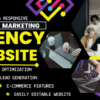 I will design digital agency website or smma agency website, marketing agency website