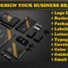 I will design business branding stationery with business cards and logo
