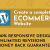 I will design ecommerce website, online store and wordpress website