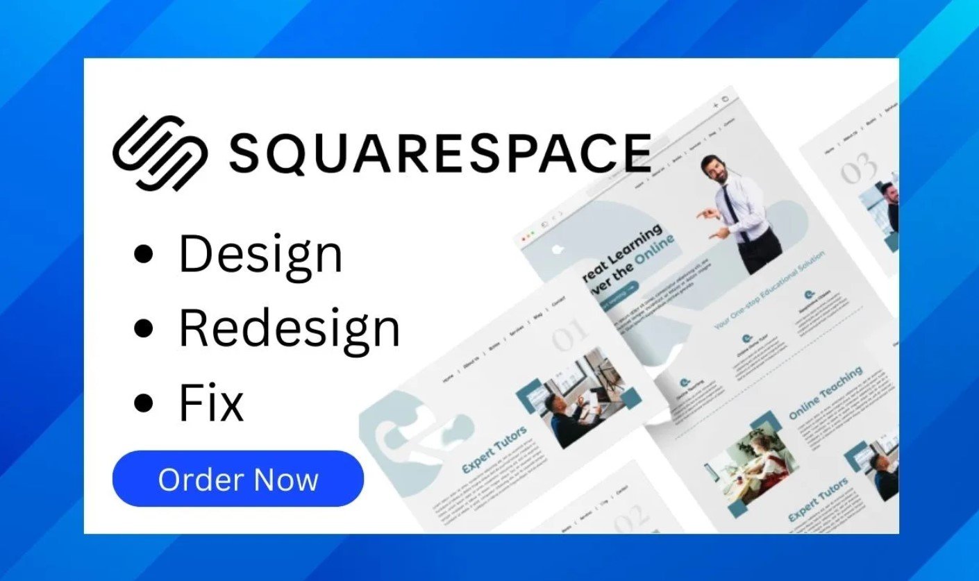 I will develop responsive squarespace website design or redesign squarespace