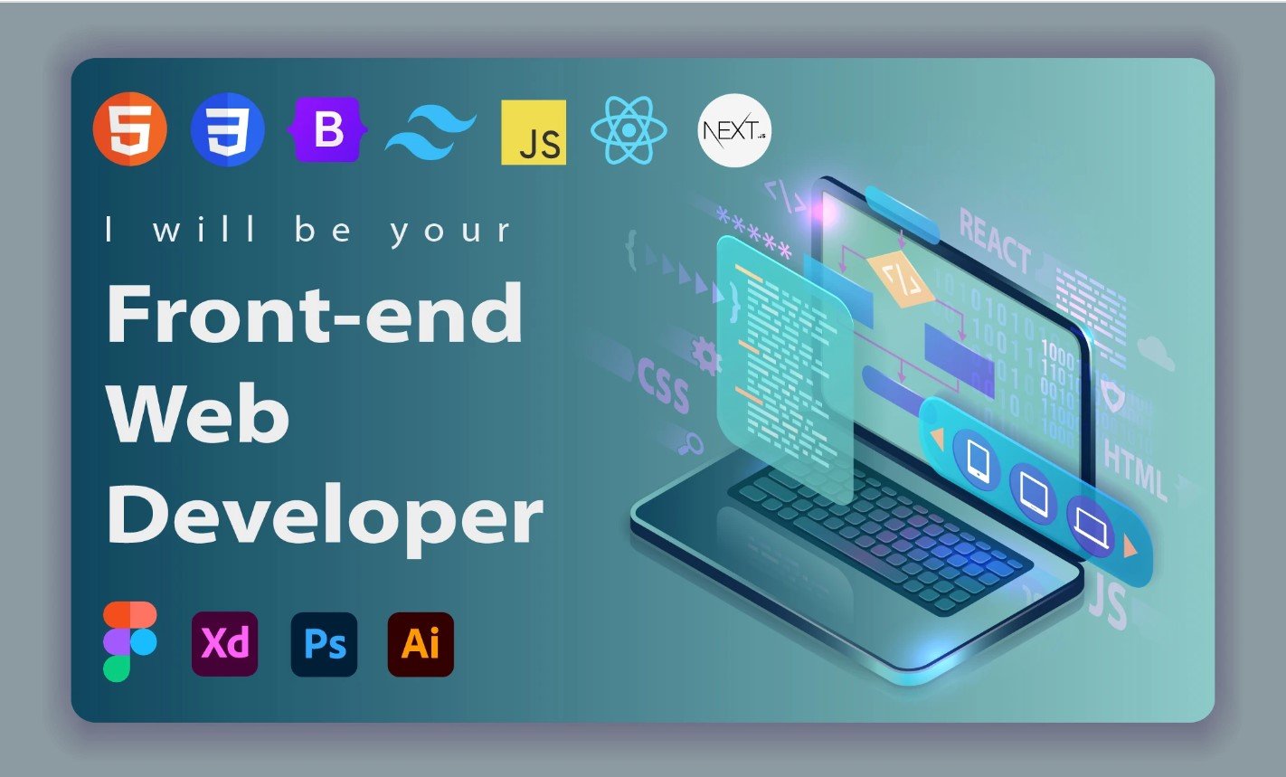 I will be your expert in website development with HTML CSS tailwind react next js