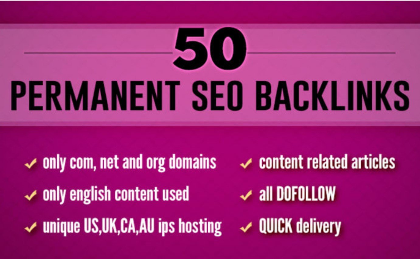 I will do 50 permanent dofollow backlinks for fast SEO ranking