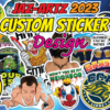 I will create customize sticker design and vector art
