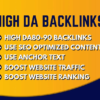 I will build Dofollow SEO backlinks using authority high da white hat link building
