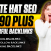 I will build 95 unique domain SEO backlinks on high da tf sites