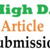 I will 100 dofollow contextual article submission in SEO backlinks