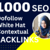 I will contextual white hat seo through high da authority backlinks for google ranking