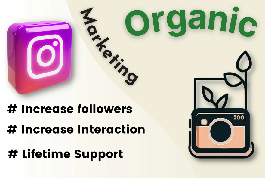 I will do instagram marketing growth or grow organic followers