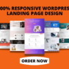 I will create responsive mobile app landing page website