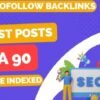 I will do SEO guest post dofollow high quality backlinks on high traffic site5