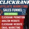 I will setup clickbank affiliate marketing website, amazon website or sales funnel