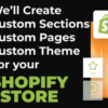 I will create a custom shopify theme of your choice for your shopify website