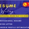 I will do ats professional resume writing, CV writing, cover letter and linkedin