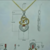 I will do hand sketch jewelry design and technical drawings for you