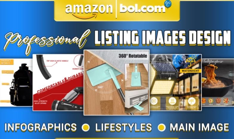 I will do amazon listing images product infographic lifestyle or bol products