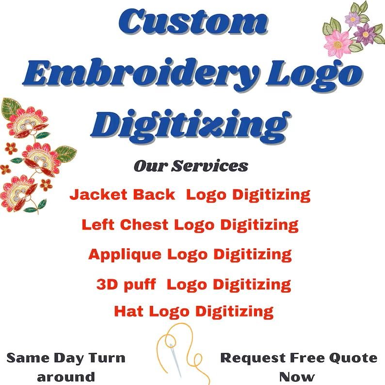 Professional Custom Embroidery Digitizing from Your SVG Bundle