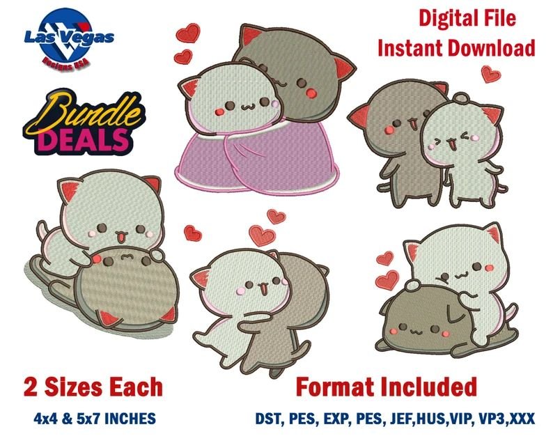 I will provide you with an adorable SVG bundle of Cute Mochi Cat designs