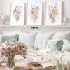 I will create Wildflower Watercolor Print Set: Digital Download for Floral Wall Art