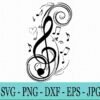 I will create Music Svg  Musical Notes Svg