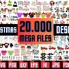 Christmas Mega Bundle  20,000 SVG Cut Files for Cricut and Silhouette