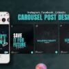 I will design attractive social media creative carousel posts for your instagram