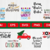 I will create Christmas SVG Quotes Bundle Be Jolly svg  Be different svg  Merry Christmas svg Christmas cutting files