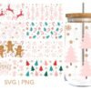 Festive Christmas Glassware Design Bundle – SVG Files