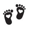 Baby Footprint Baby Feet SVG Instant Download SVG  PNG EPS  DXF  JPG Digital Download