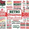 Christmas Retro Mega Bundle  100 Designs  Heather Roberts Art Bundle  Christmas SVG  Winter SVG  Holidays  Cut Files for Cricut  Silhouette