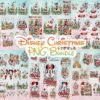 Christmas Mickey Clipart Bundle – Festive Xmas Cartoon Sublimation PNGs