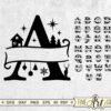 Festive Christmas Alphabet SVG Monogram Cut Files for Cricut & Silhouette