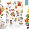 Festive Christmas Sticker Sheet – Holiday Planner & Bullet Journal Stickers