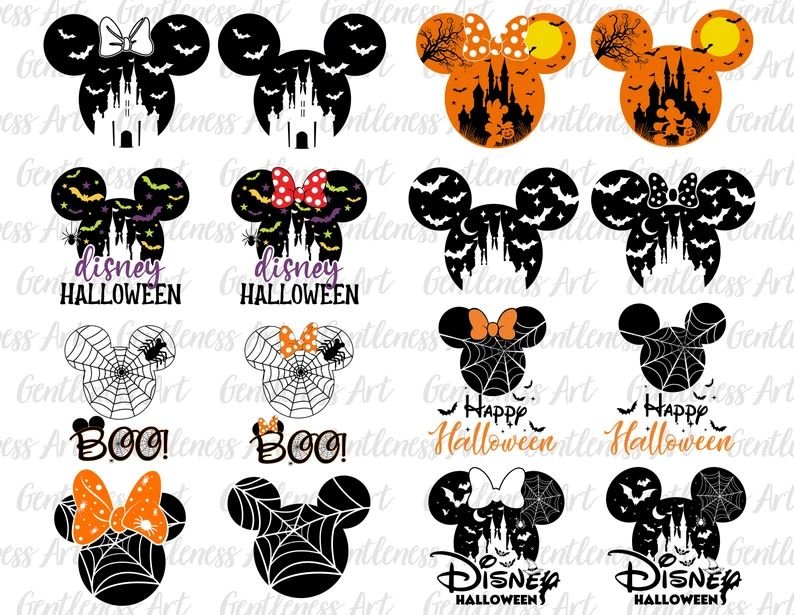 Halloween Mouse and Friends SVG Bundle   Trick or Treat Spooky Vibes  Halloween