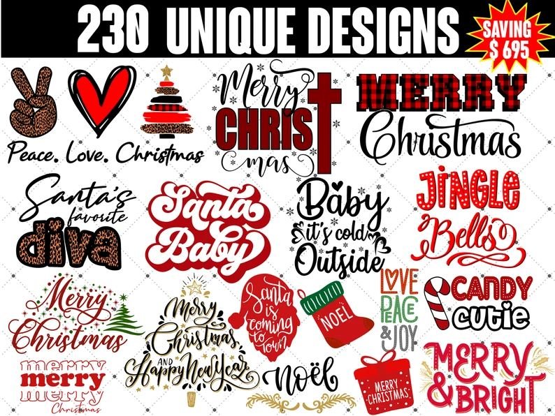 Festive Christmas SVG Collection for Silhouette and Cricut