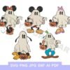 Spooky Disney Halloween Characters SVG Bundle  Minnie  Mickey Pluto  Goofy  Dais   and More