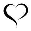 Open Heart Black & White Digital Download Pack  10 Files in Various Formats