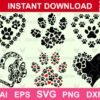 Paw Print SVG Bundle – Dog Lover’s Delight