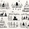 Christmas SVG Designs with German Holiday Greetings and Autumn Elements