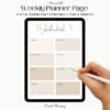 Custom Digital Weekly Planner Design and Printables