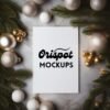 I will provide Christmas Card Mockup Bundle Blank Card Mockup Winter Card Mockup