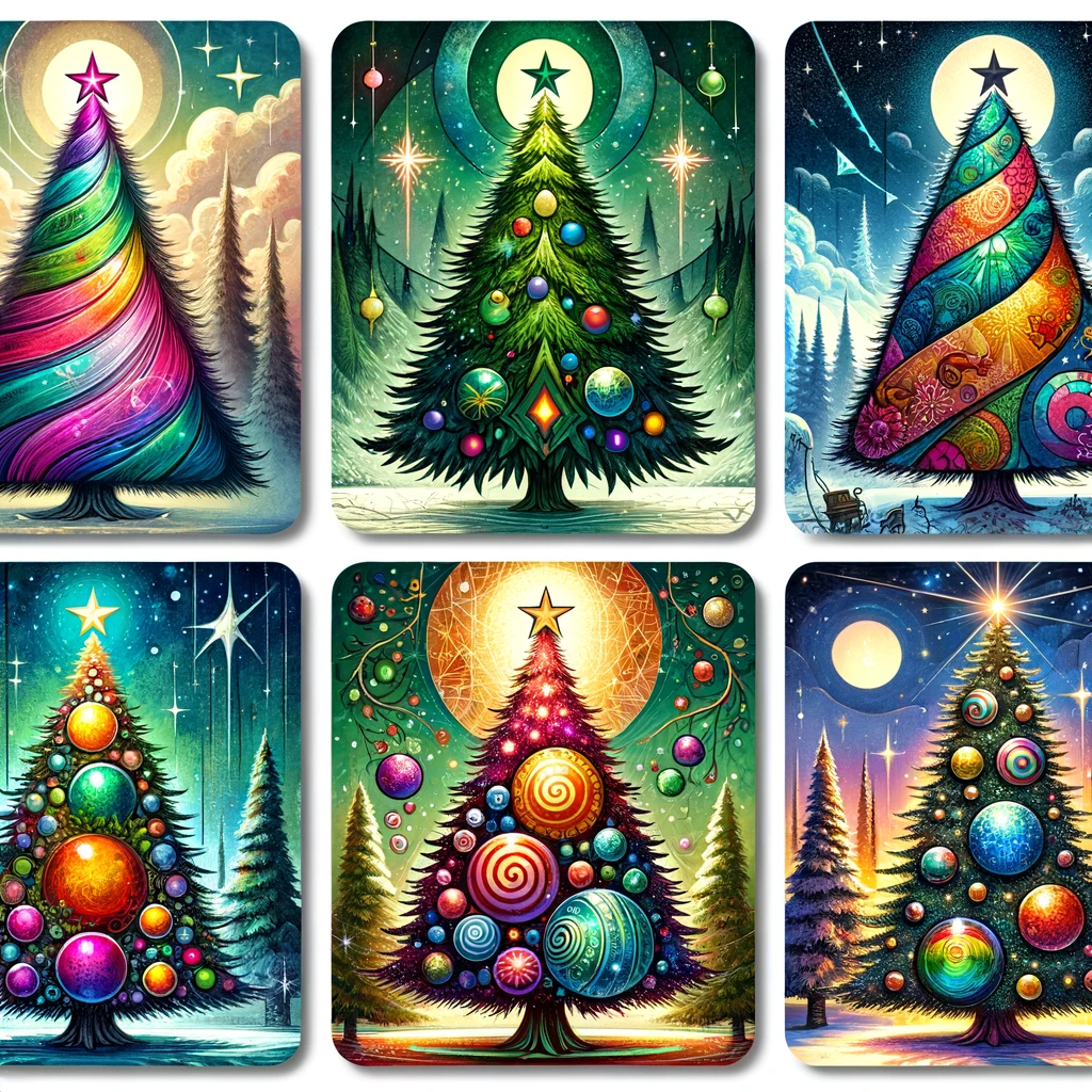 Christmas tree sticker