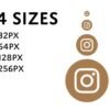 I will create Light brown social media icons bundle