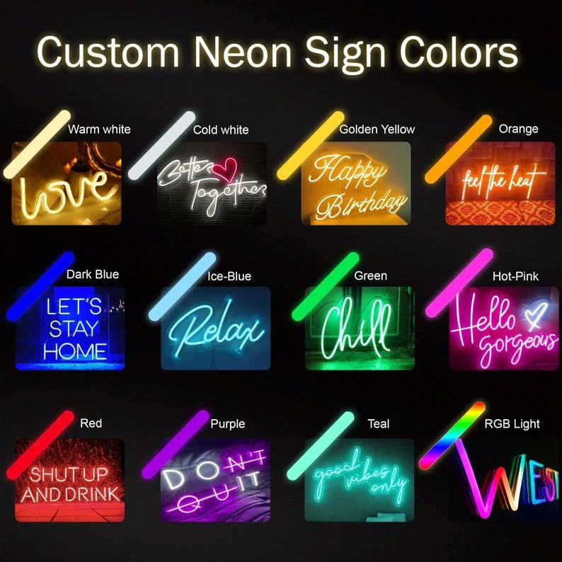 I will provied Custom Neon Sign | Neon Sign | Aesthetic Custom Neon Sign | Room decor | LED Neon Sign