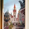 I will create Munich Water Color Painting  Munich Poster