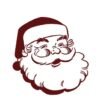 I will create Vintage Santa SVG cut file for Cricut or other cutting machine  Santa Head SVG