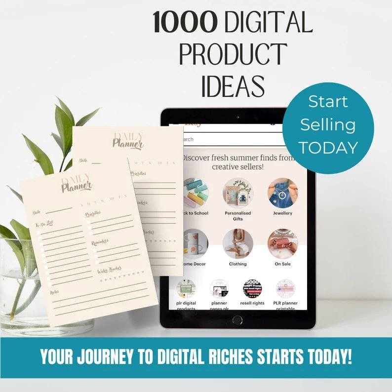 I will provide 1000 Digital Product Ideas for Passive Income Laborperhour Digital Download Success and  Small Business Ideas