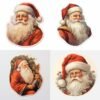 I will create Vintage Santa Stickers