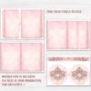 I will create Junk Journal Kit  Small set  Roses  Bow  Wings  Pocket  Pattern  PDF