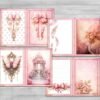 I will create Junk Journal Kit  Small set  Roses  Bow  Wings  Pocket  Pattern  PDF